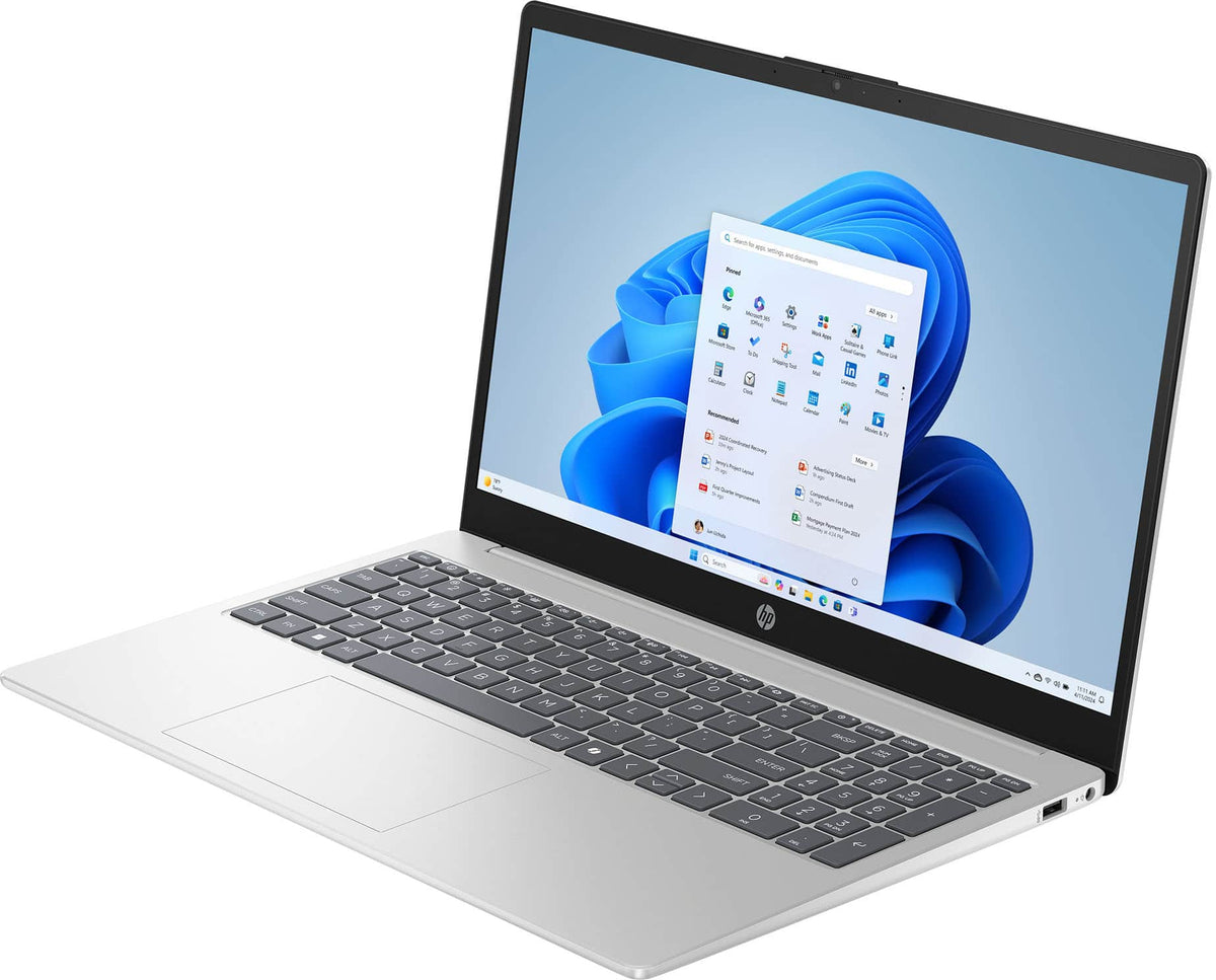 HP - 15.6" Laptop - Intel N100 Processor - 4GB Memory - 128GB Storage - Natural Silver