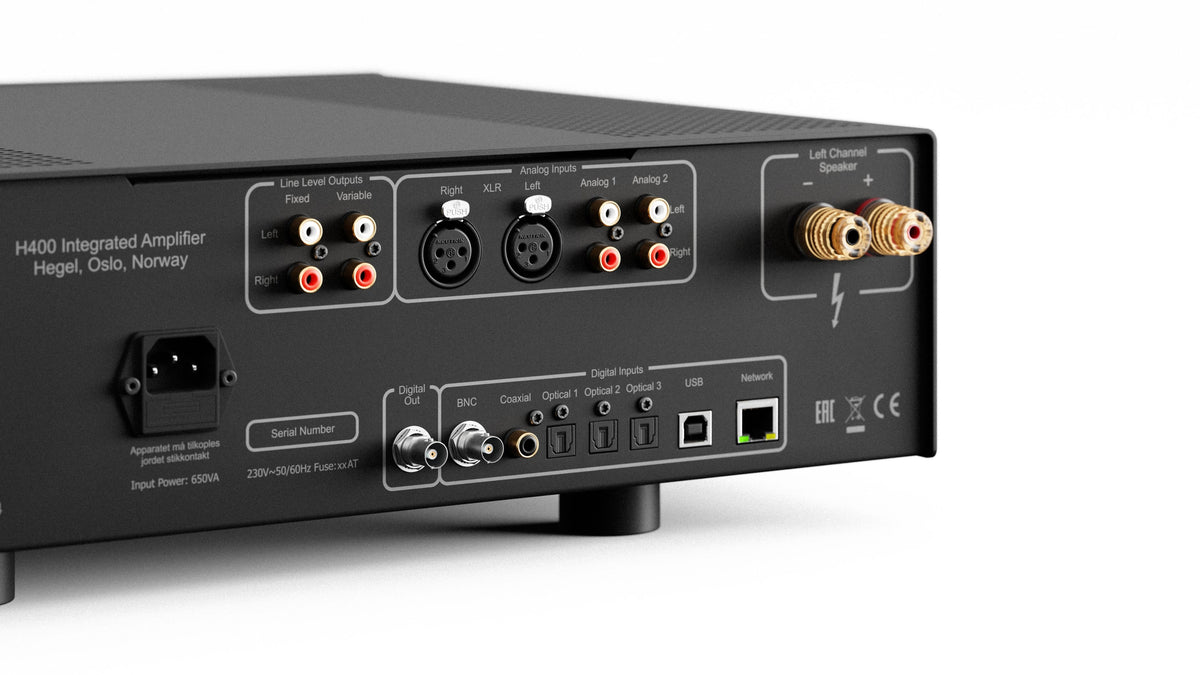 Hegel - H400 Integrated Amplifier - Black