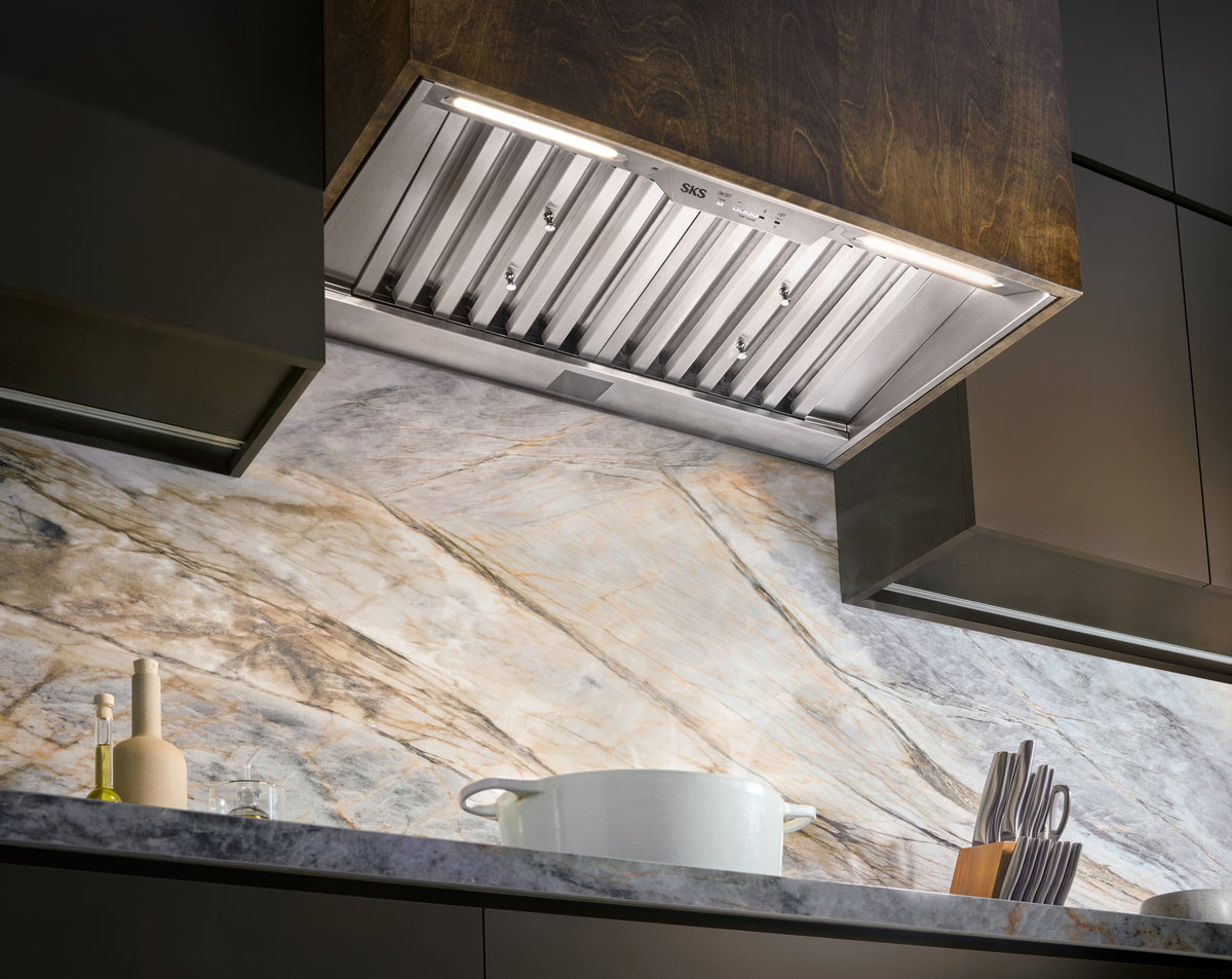 SKS - 36 inches - Externally Vented - Range Hood Insert - Stainless Steel