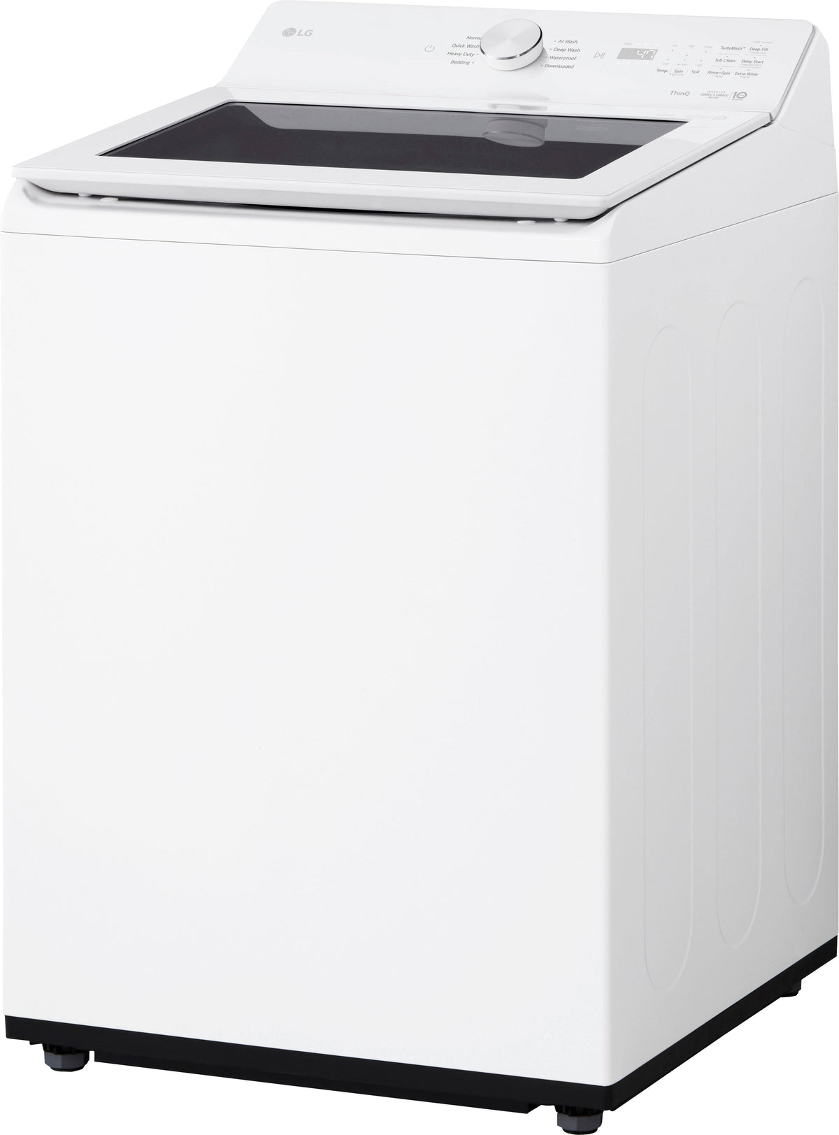 LG - 4.8 Cu. Ft. High-Efficiency Smart Top Load Washer with EasyUnload - Alpine White