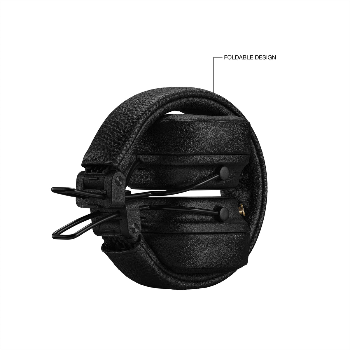 Marshall - Major V Wireless On-Ear Bluetooth Headphones with Lightweight Foldable Design and Microphone for Calls - Black