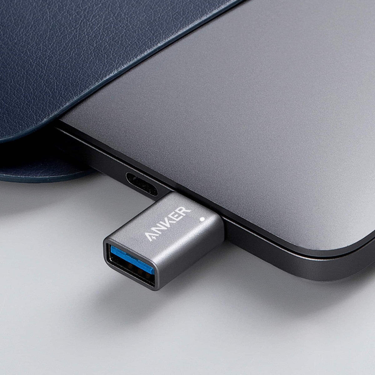 Anker - USB-C to USB 3.0 Female Adapter 2-pack - Gray