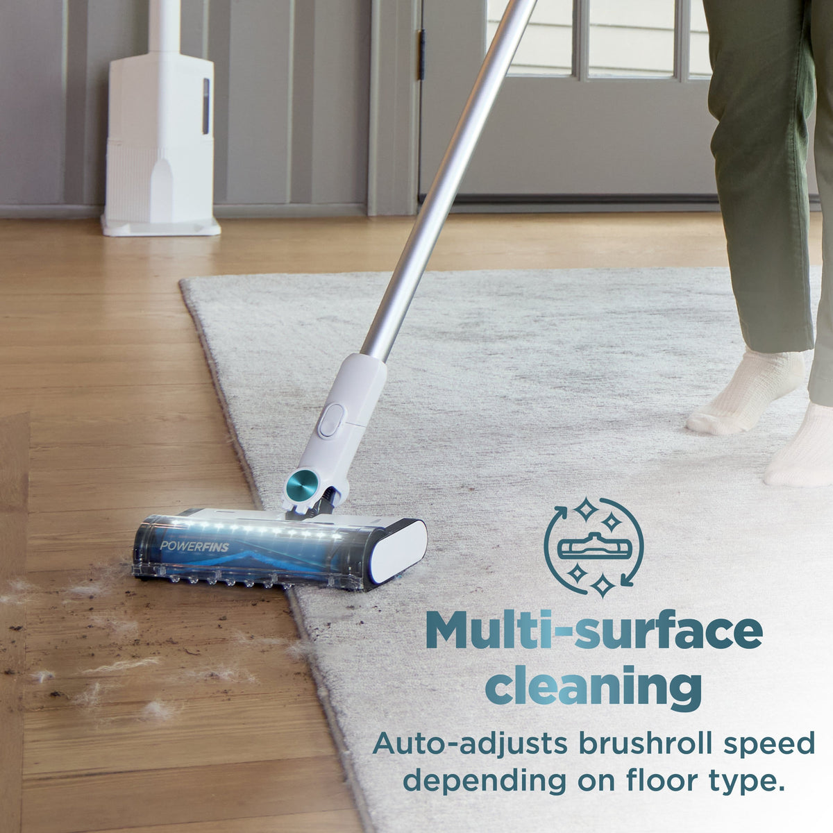 Shark - Clean & Empty, Cordless Stick Vacuum with 1.3L Auto-Empty System, HEPA, Up tp 40 Min Runtime - White
