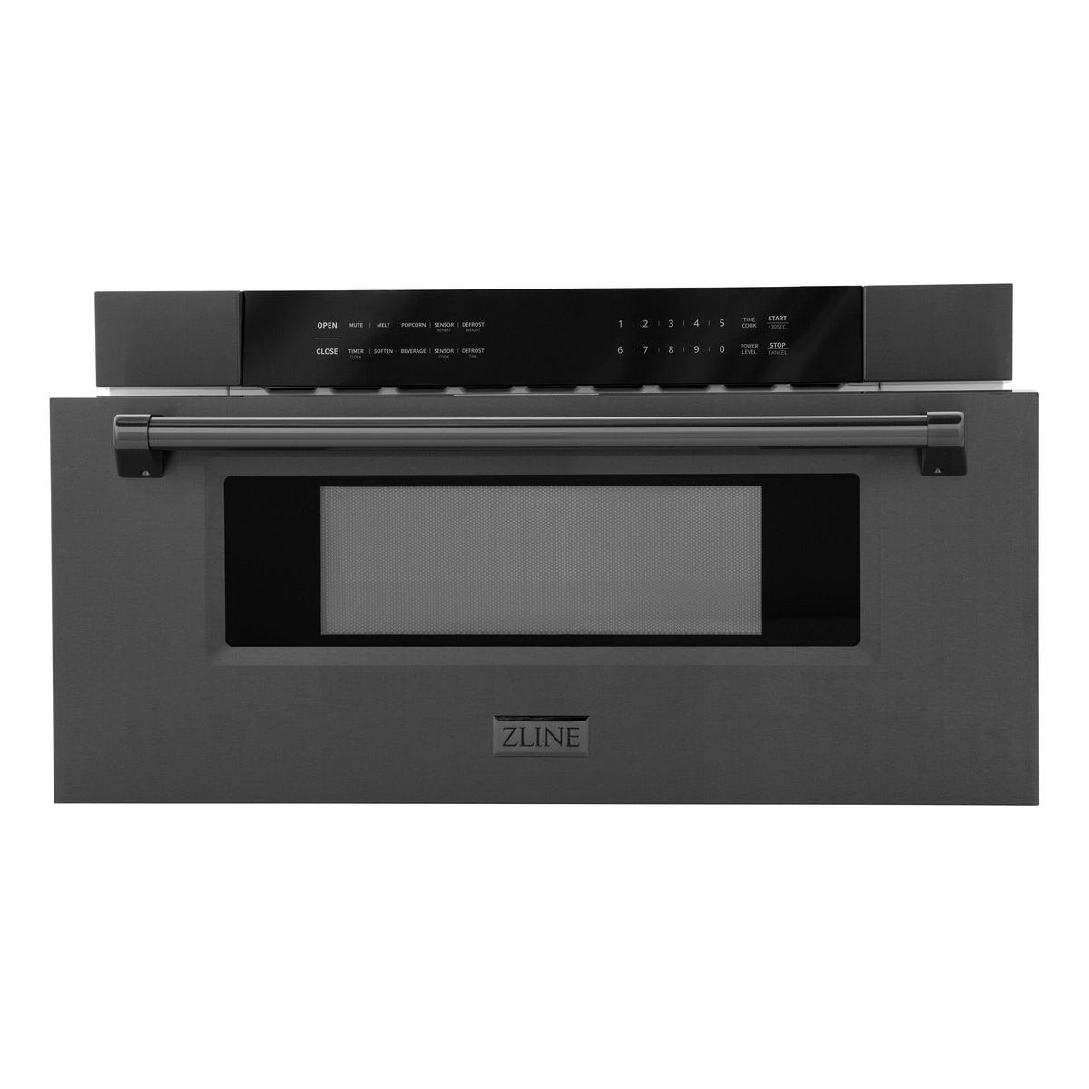 ZLINE - 30 in. 1.2 cu. ft. Built-in Microwave Drawer - Black Stainless Steel