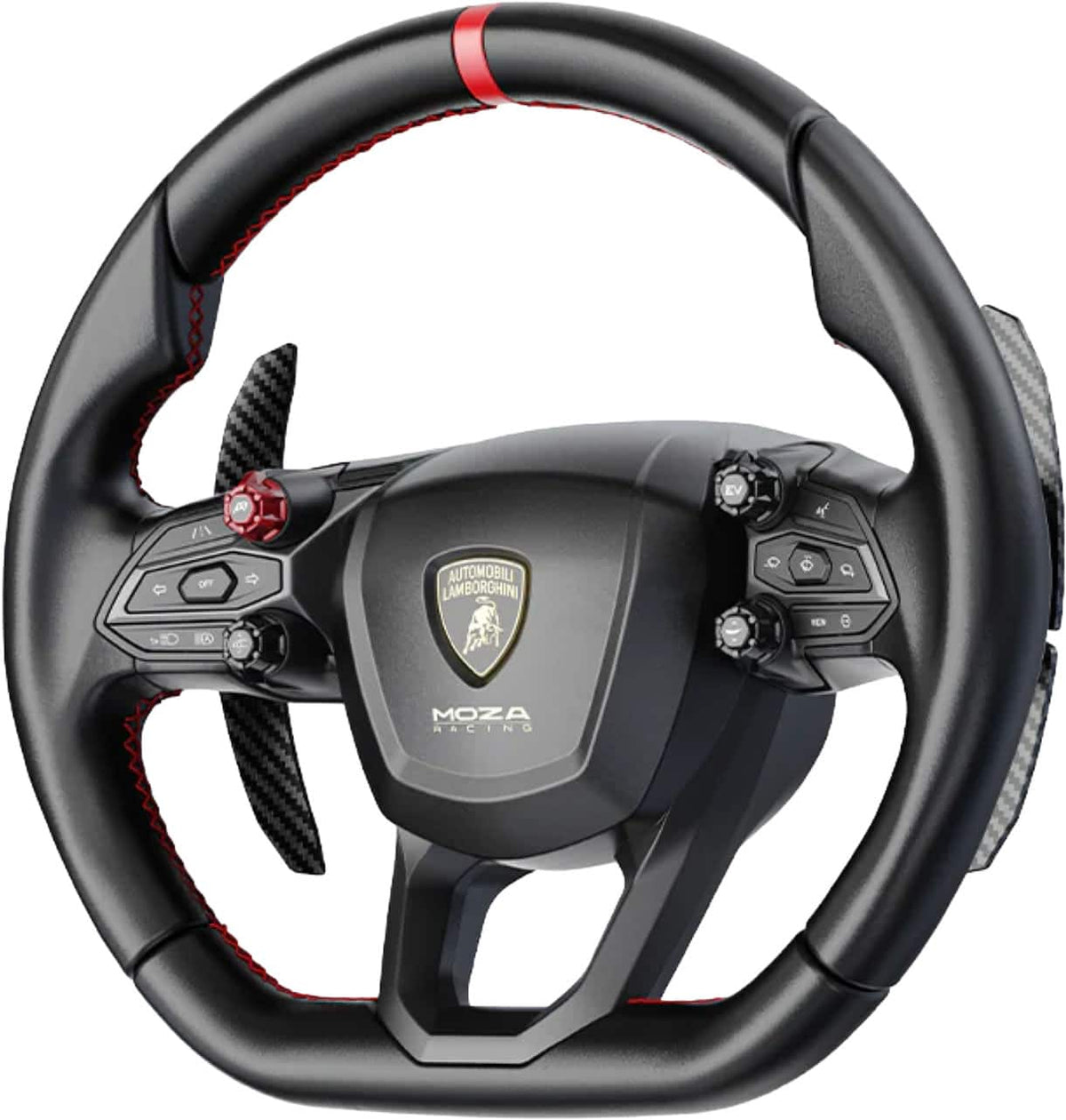 Moza Racing - Lamboghini Revuelto Sim Racing Steering Wheel for Windows - Black