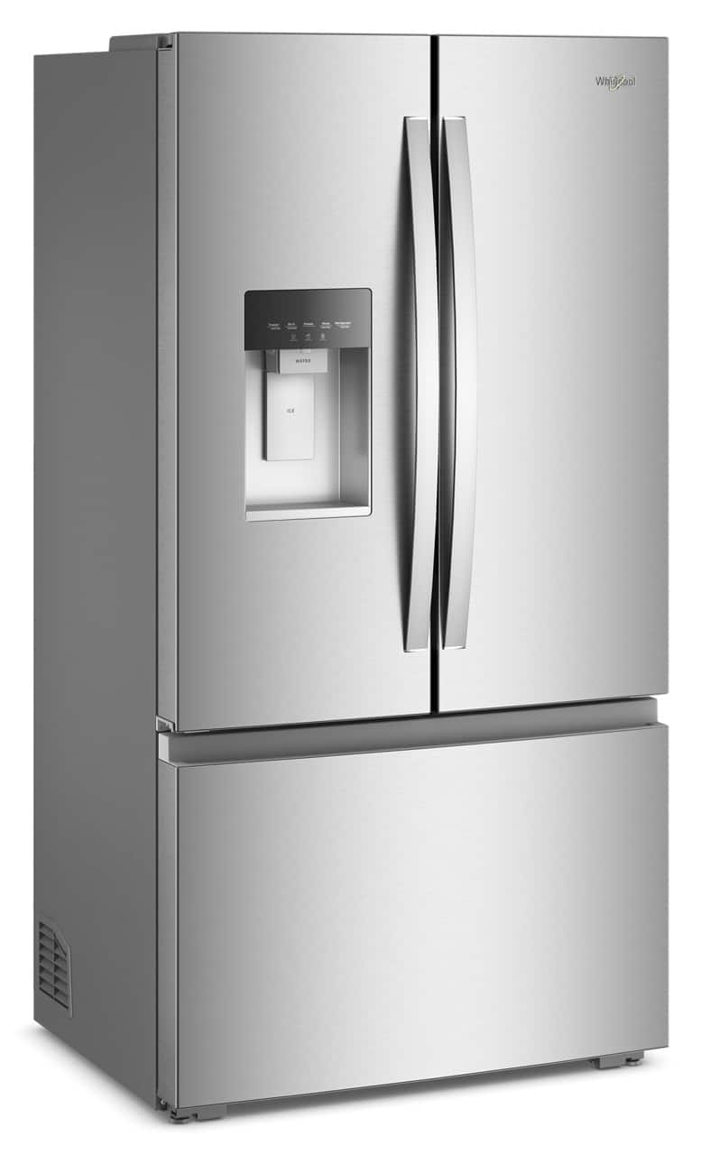 Whirlpool - 36 in. Wide 23 cu. ft. French Door Refrigerator with Dual Ice Makers - Fingerprint-Resistant Stainless Finish