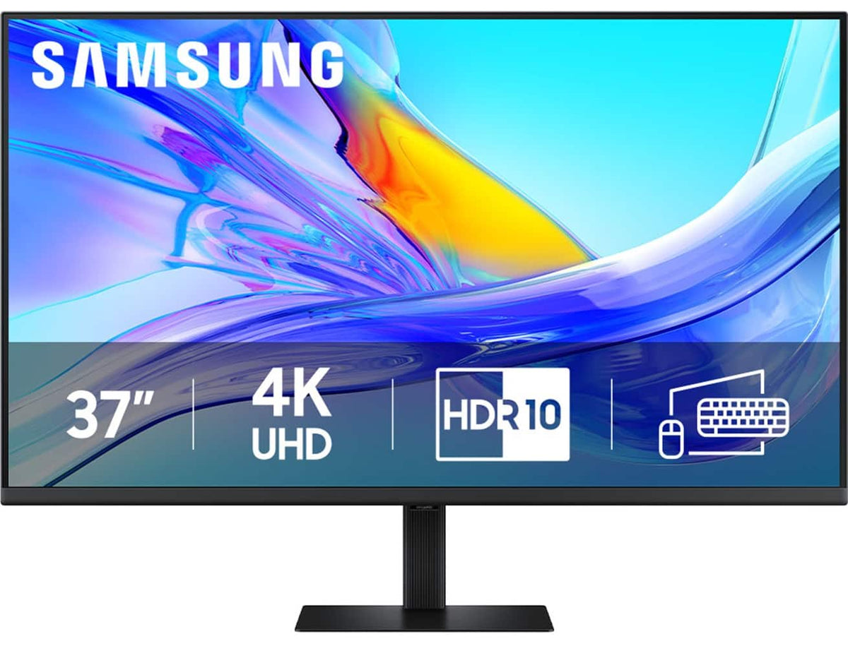 Samsung - 37" ViewFinity S8 S80UD LED 4K UHD High Resolution Monitor with HDR10, USB-C and Ergonomic Stand - Black