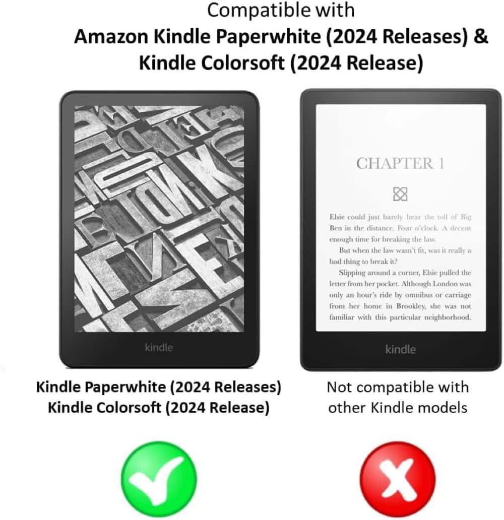 Antiglare Screen Protector (2 Pack), for Amazon Kindle Paperwhite and Colorsoft (2024 Release) - Clear