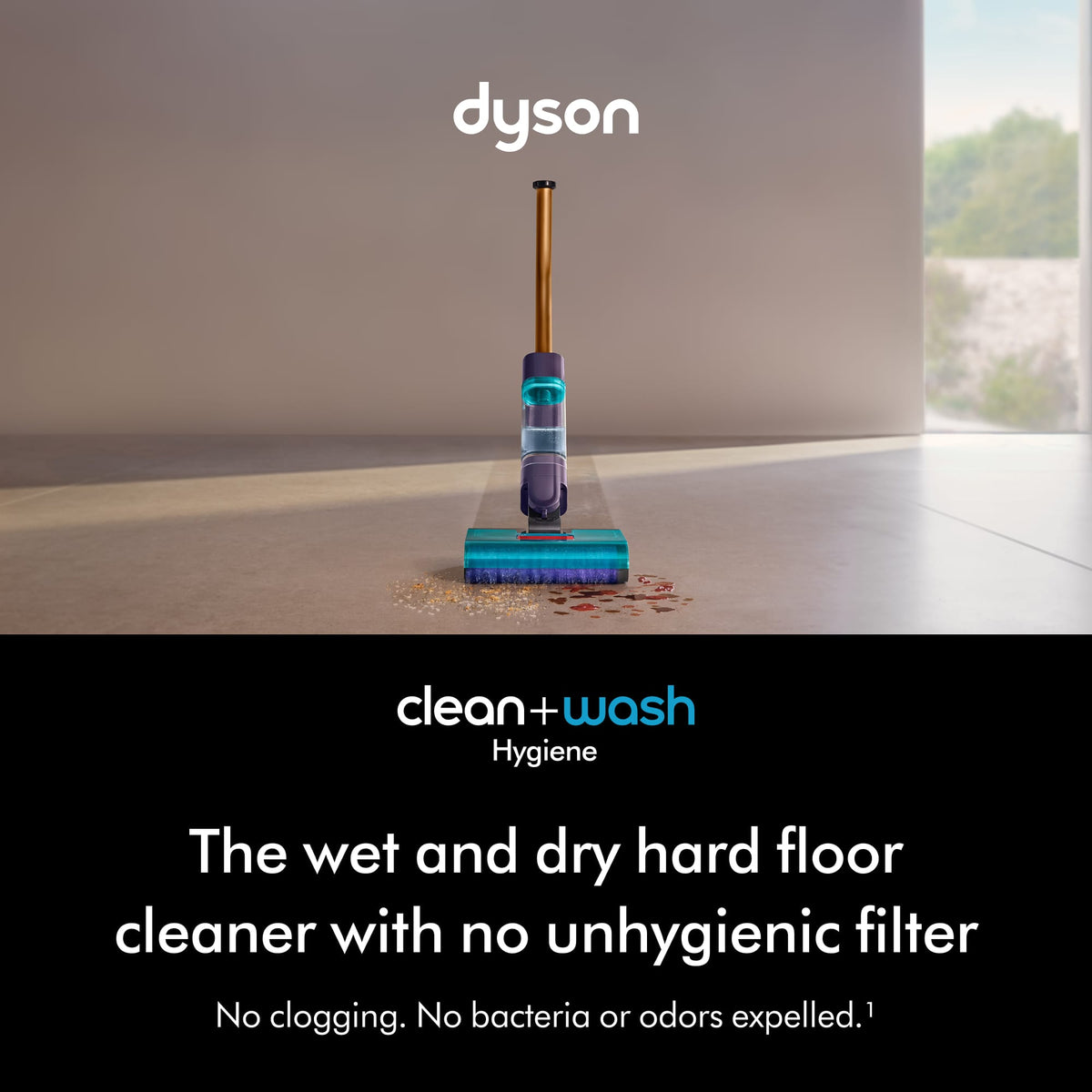 Dyson - Clean+Wash Hygiene Wet and Dry Hard Floor Cleaner - Prussian Blue/Copper