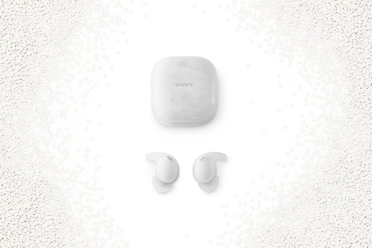 Sony - LinkBuds Fit True Wireless Noise Cancelling Earbuds - White