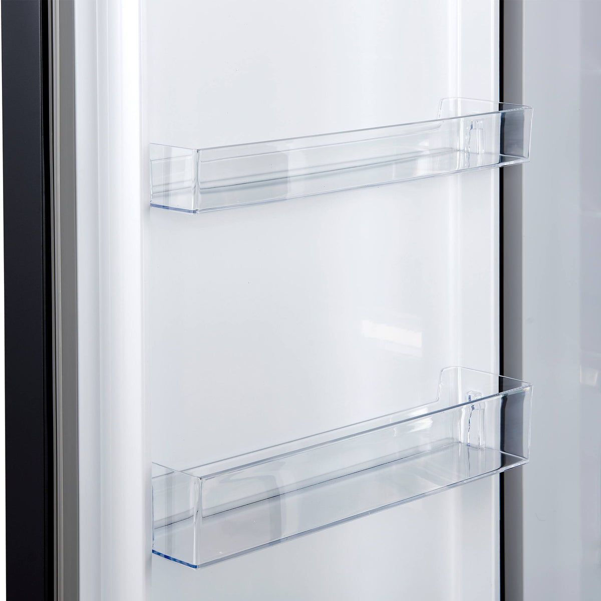 Forno Appliances - Maderno 13.6 Cu. Ft. Left Swing Upright Convertible Freezer with Antique Brass Handles - Black