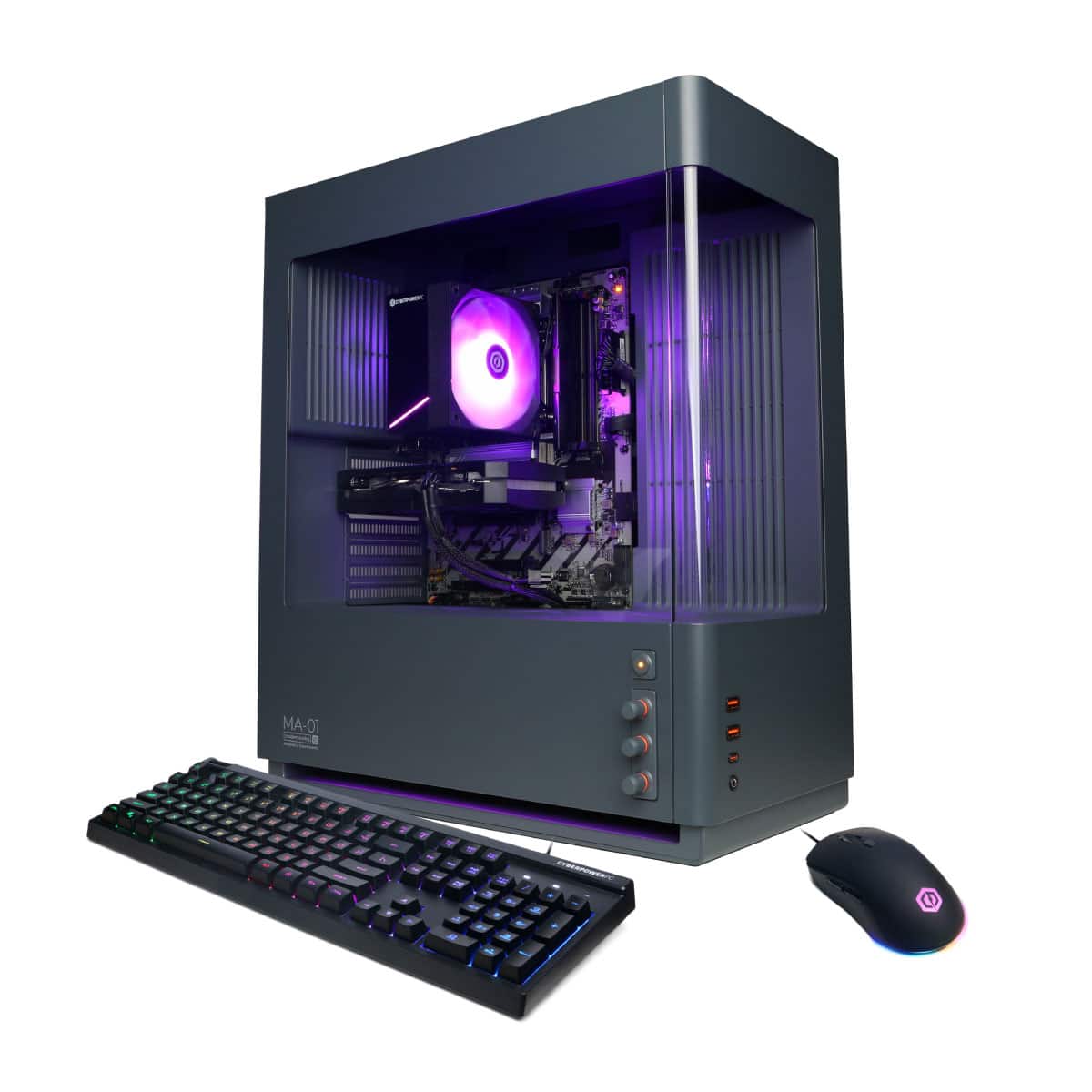 CyberPowerPC - Gaming Desktop - Intel Core Ultra 5 225F - NVIDIA GeForce RTX 5060 8GB - 16GB DDR5 - 1TB PCIe 4.0 SSD Storage - Gray