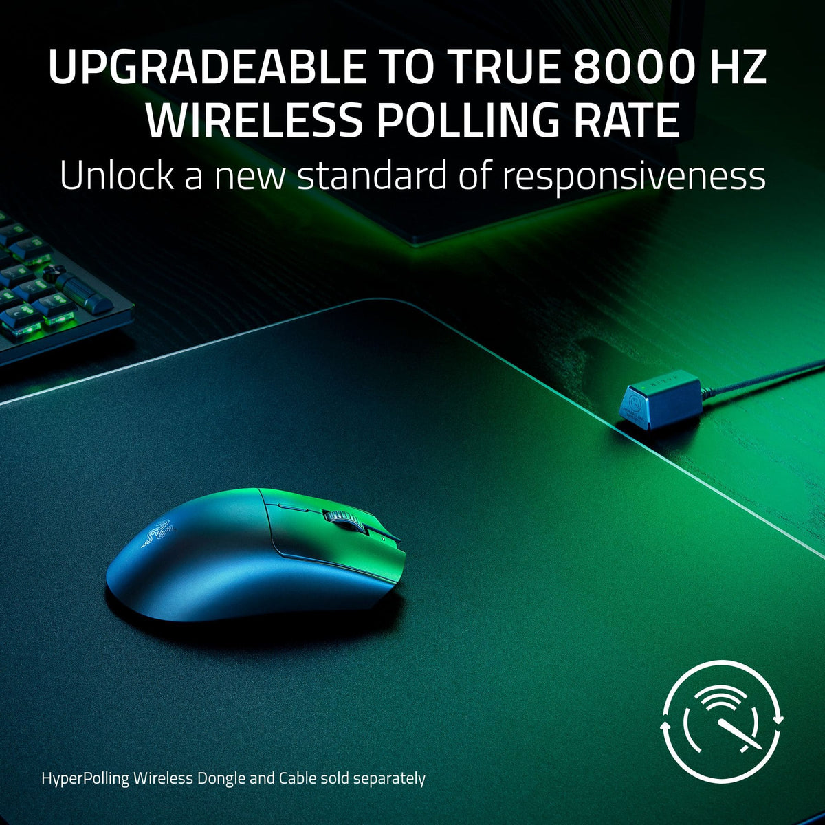 Razer - Viper V3 HyperSpeed Lightweight Optical Gaming Mouse with 280 Hour Battery Life - Wireless - Black