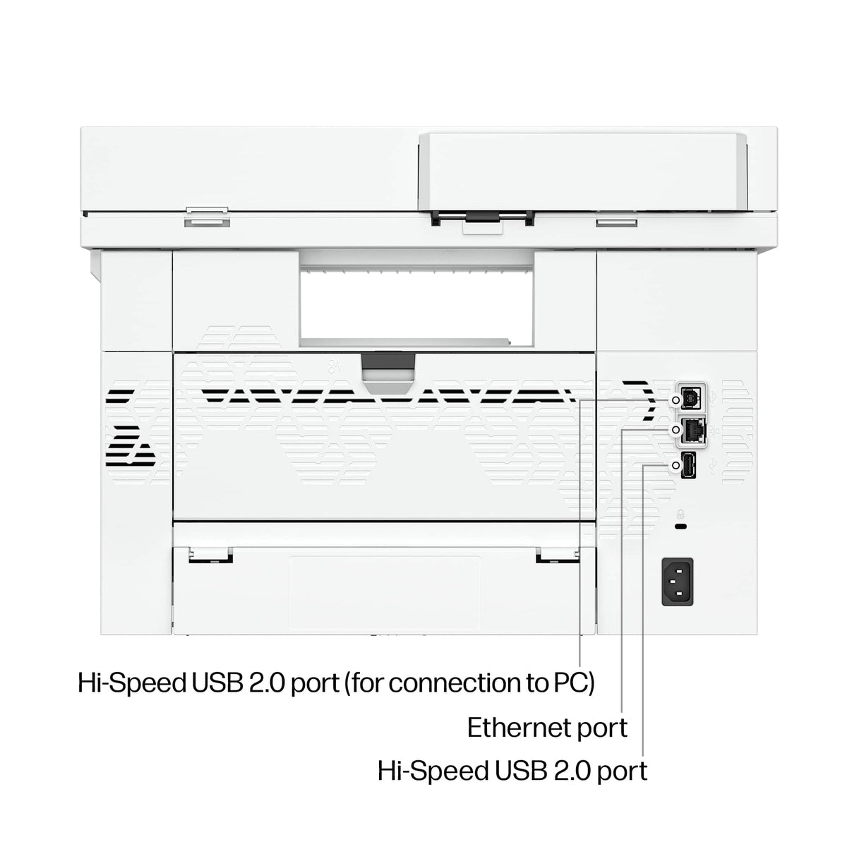 HP - LaserJet Pro MFP 4112dw Wireless Black & White All-in-One Laser Printer, Scan, Copy, Fax, 2-Sided Printing, AI-Enabled - White