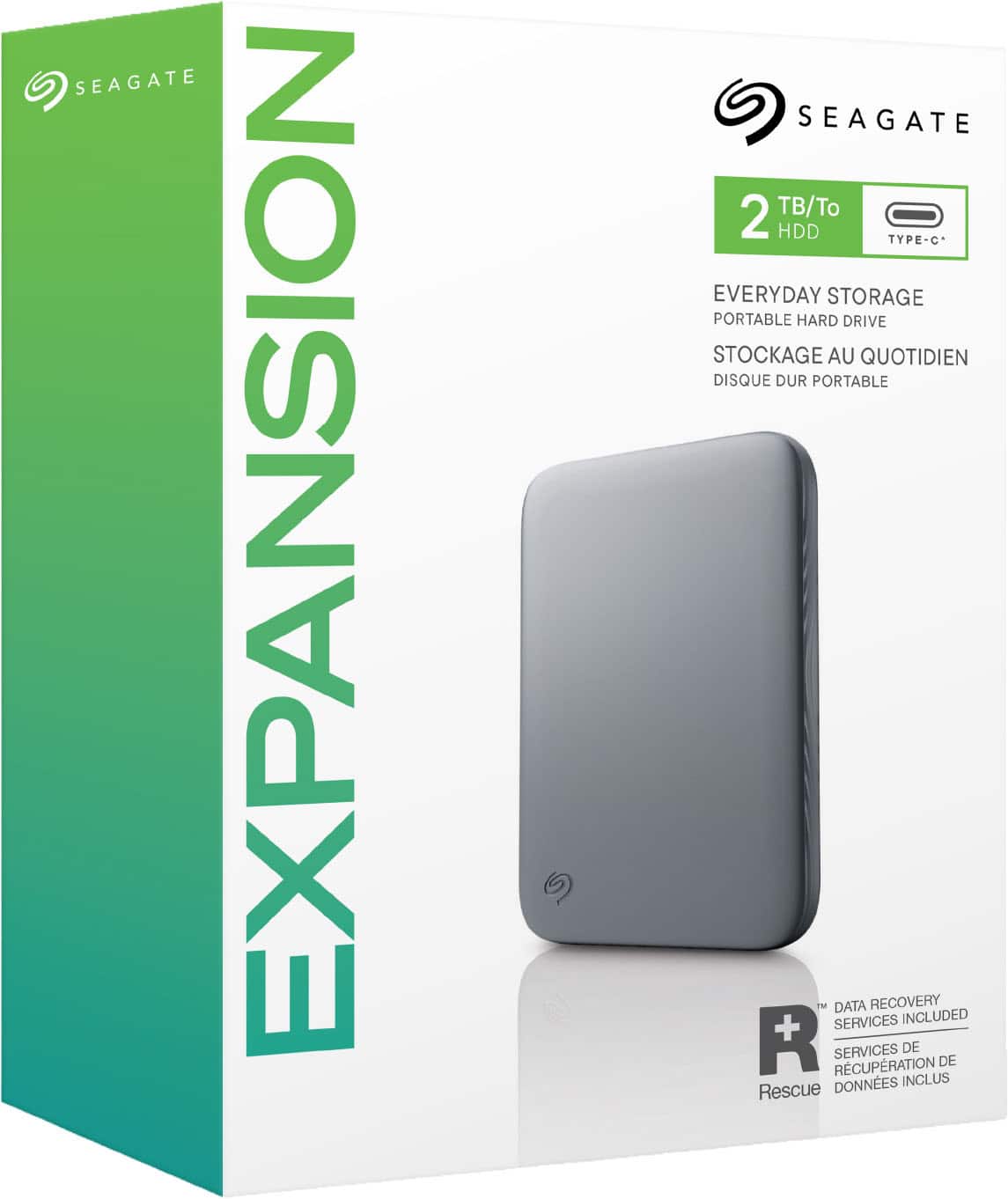Seagate - Expansion Portable HDD 2TB - Black