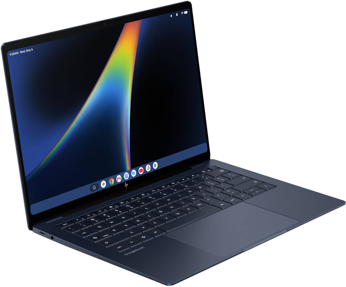 HP - 14" 3K OLED Touchscreen Googlebook - Snapdragon X Elite - 16GB Memory - 512GB SSD - Atmospheric Blue