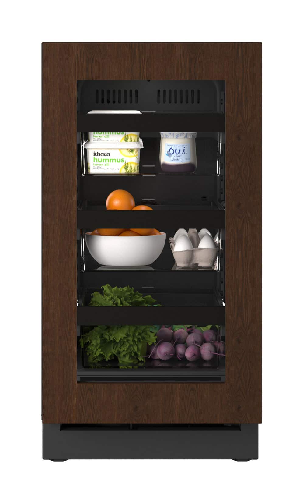 U-Line - 18"W. Built-In Compact Refrigerator - Panel Ready Frame/Glass - Integrated Frame