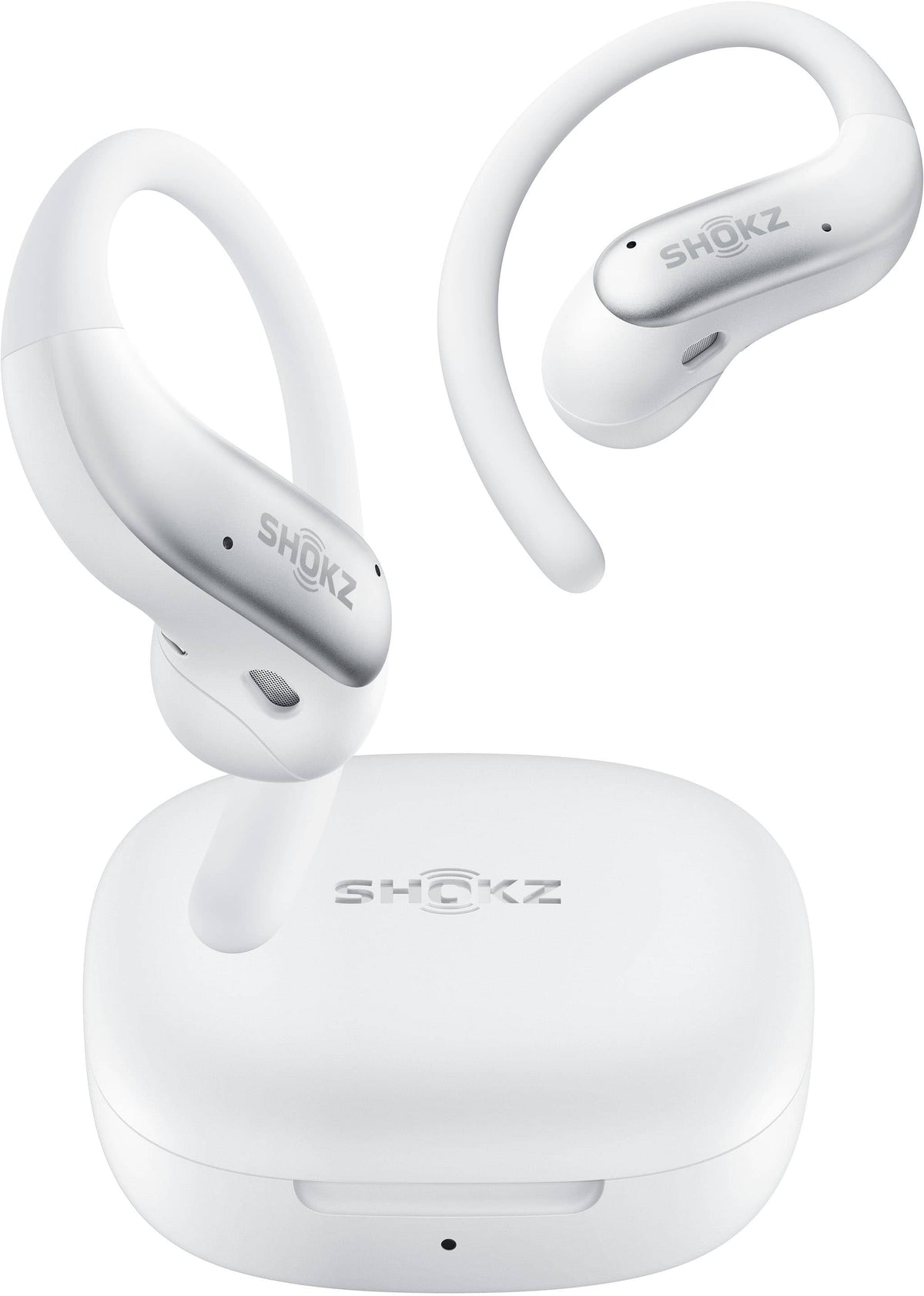 Shokz - OpenFit Air 2 Open-Ear True Wireless Bluetooth Earbuds - White