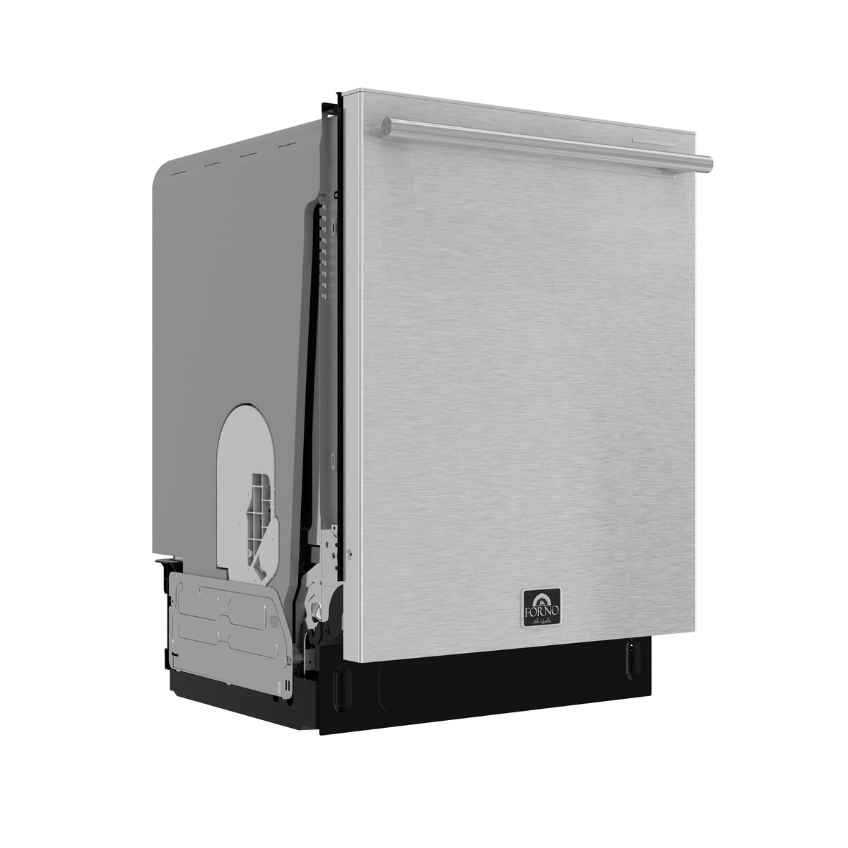 Forno Appliances - Stella 24" Top Control Built-In Stainless Steel Tub Dishwasher and 44dBA - Stainless Steel