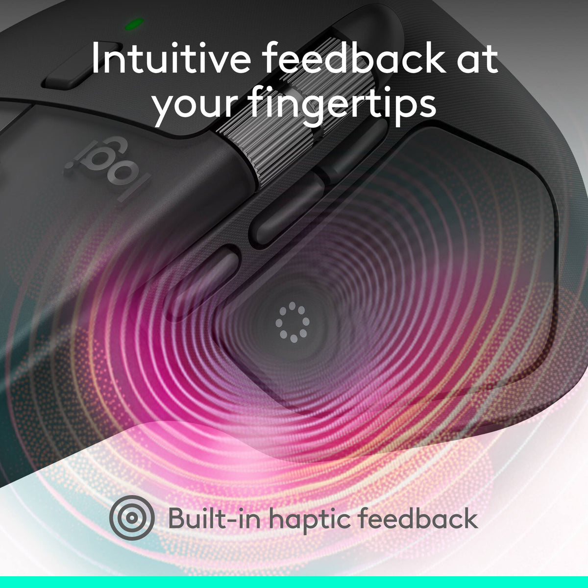 Logitech - MX Master 4 for Business Wireless Bluetooth Laser Ergonomic Right-handed Mouse with Haptic Feedback and Actions Ring - Wireless - Graphite