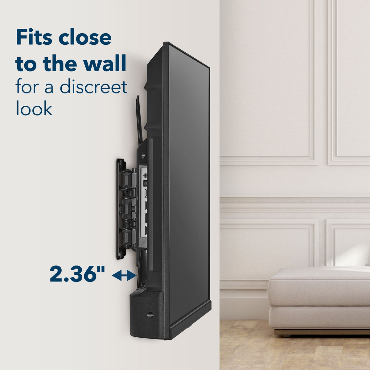 Insignia™ - Full-Motion TV Wall Mount for Most 19–55" TVs, Up to 65 lbs. — Extends 16" - Black