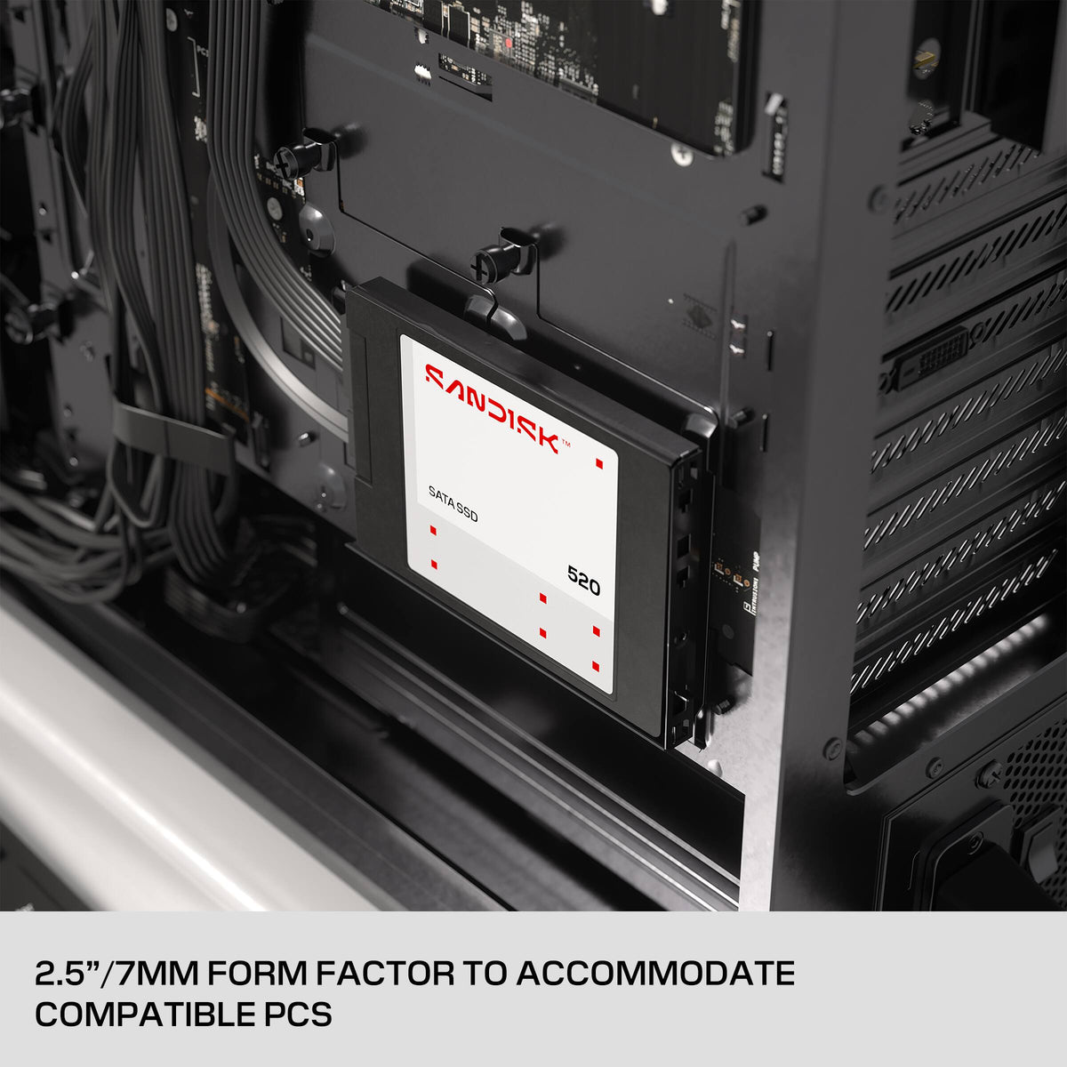 SANDISK - 4TB 520 Internal SATA SSD, 2.5”/7mm, up to 560 MB/s read speeds