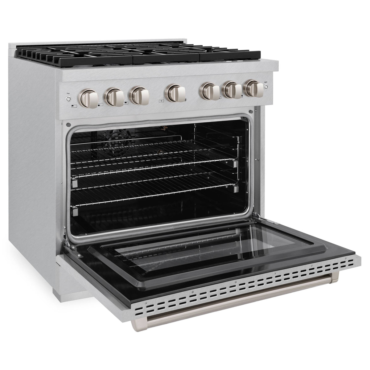 ZLINE - 36 in. Wide 6 Burner Paramount Gas Range and Convection Oven (SGRS-36) - Stainless Steel