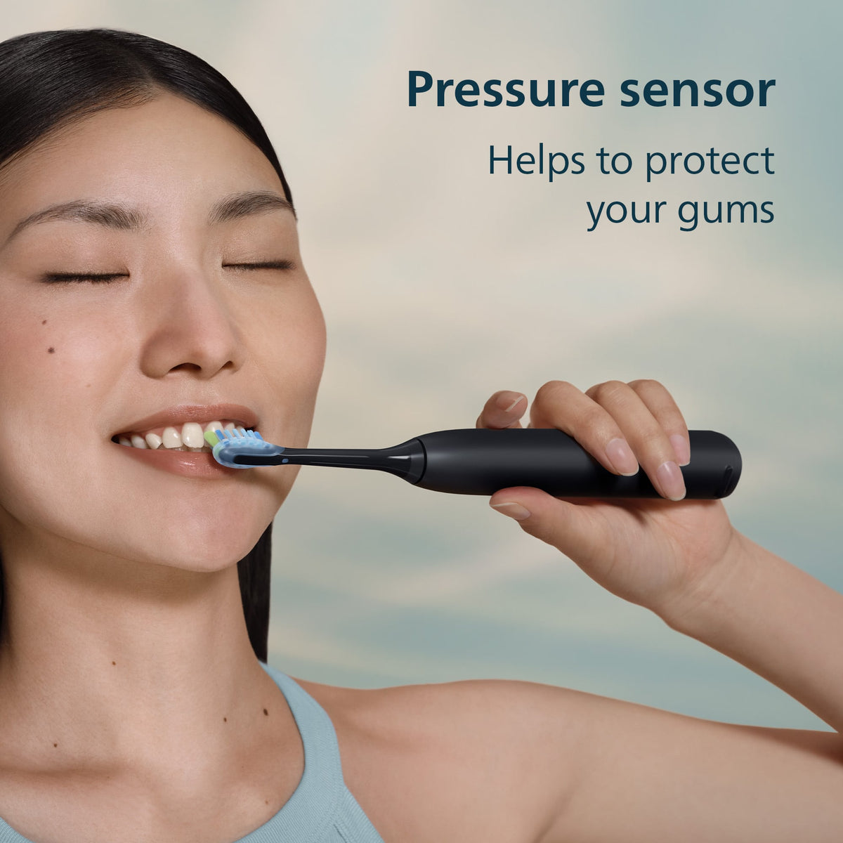 Philips Sonicare - 5700 Electric Toothbrush - Next-Generation Sonicare Technology, Pressure Sensor, 6 Brushing Settings - Black