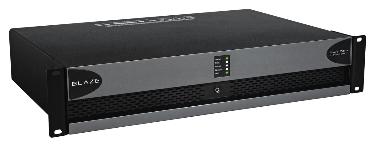 Sonance - Blaze PowerZone Connect 1002 – 1000 W DSP-enabled Class-D amplifier with 2 channels (Each) - Black