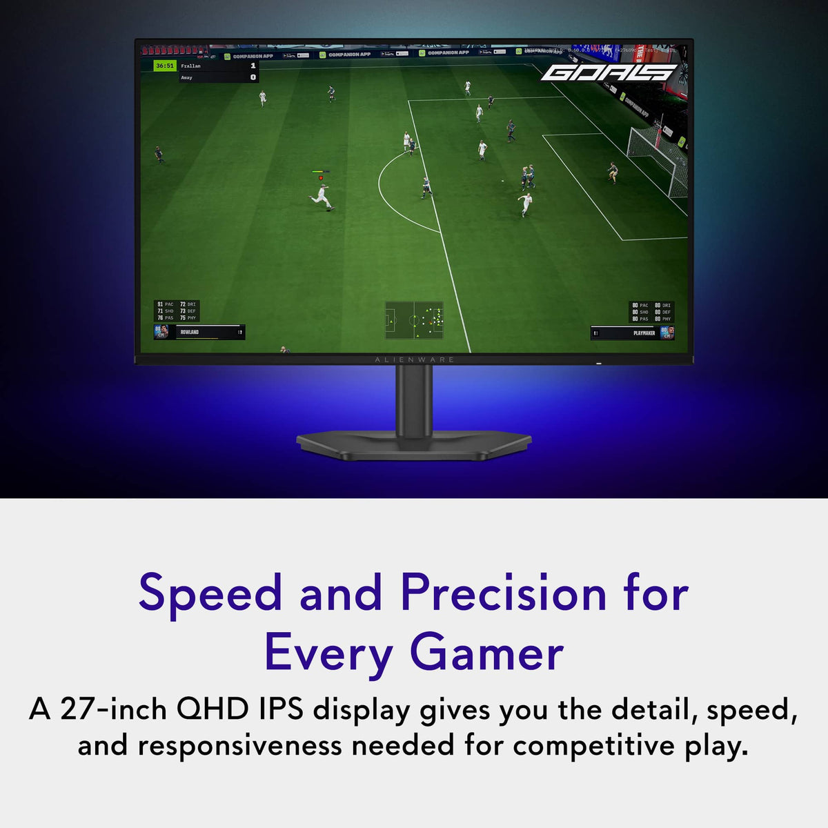 Alienware - 27" QHD 280Hz 1ms FreeSync Premium Gaming Monitor with HDR (HDMI, DisplayPort) - Black