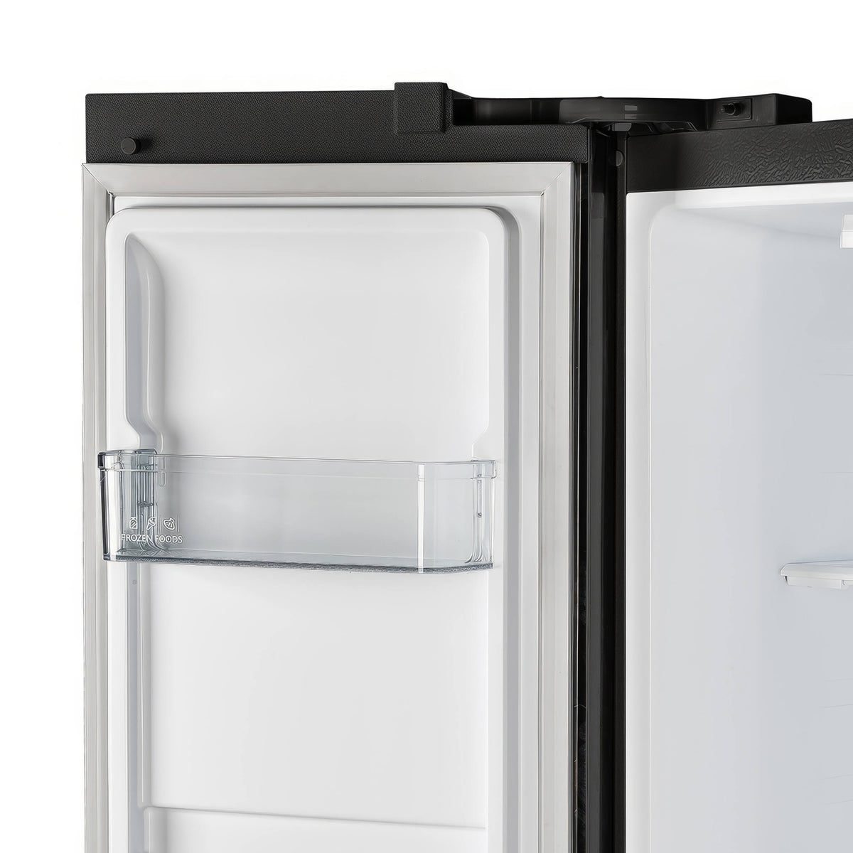 Forno Appliances - 33 in. Wide Salerno 15.6 Cu. Ft. Freestanding Counter-Depth Side-by-Side Refrigerator with Customizable Handles - Black