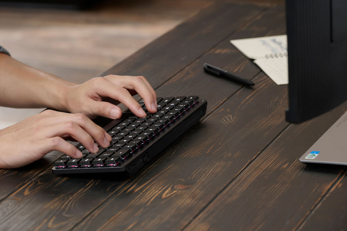 ASUS - ProArt KD300 65% Wireless Mechanical RGB Keyboard with RX Red Low-Profile Switches - Black