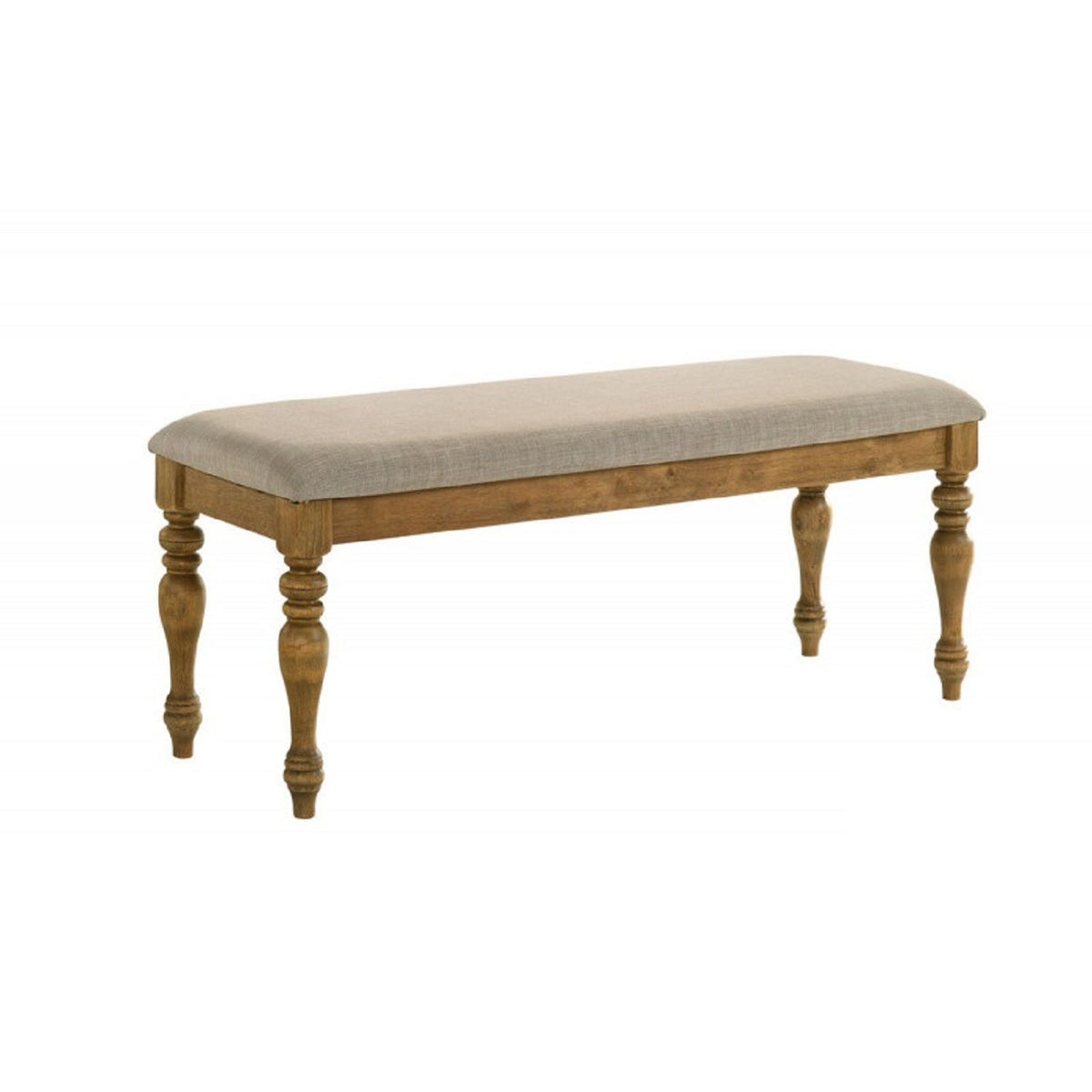 Banqueta de comedor con cojín - Marrón