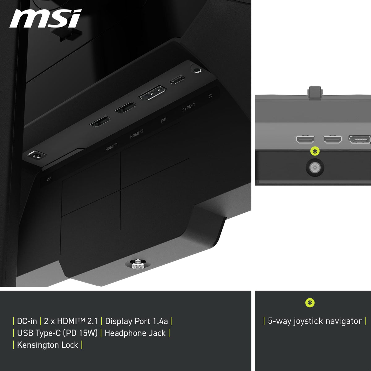 MSI - MAG 274UPDF E16M 27" UHD Mini-LED 160Hz 0.5ms Gaming Monitor with G-SYNC FreeSync Premium Pro HDR 1000 (HDMI, DP, USB-C) - Metallic Black