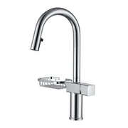 Cincosky - High Arc Pull Down Kitchen Faucet, Single Hole