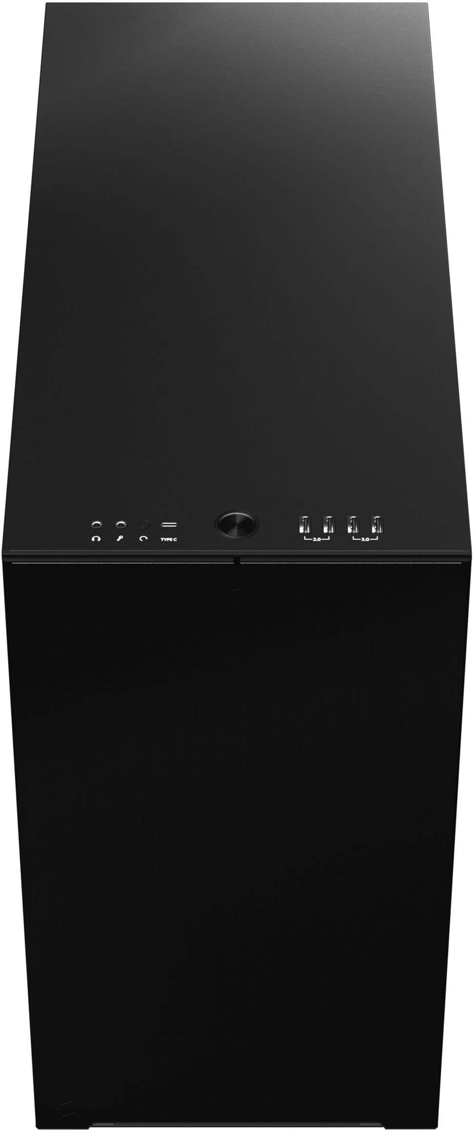 Fractal Design - Define 7 Black Brushed Aluminum/Steel E-ATX Silent Modular Mid Tower PC Case - Black