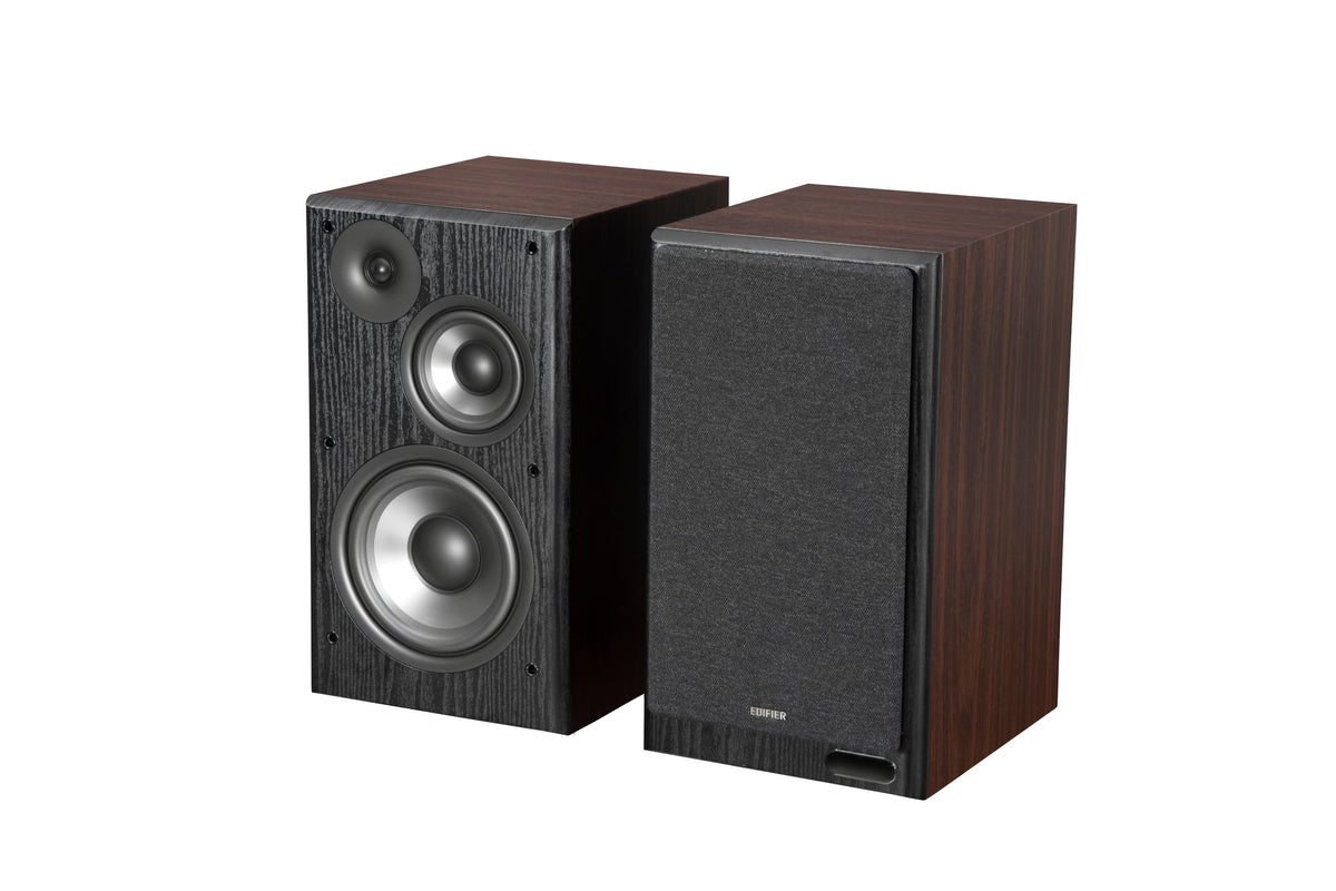 Edifier - R2750DBMKII Audiophile Active Bookshelf Bluetooth 6.0 and Optical Input - 2.0 Speaker (Pair) - Brown
