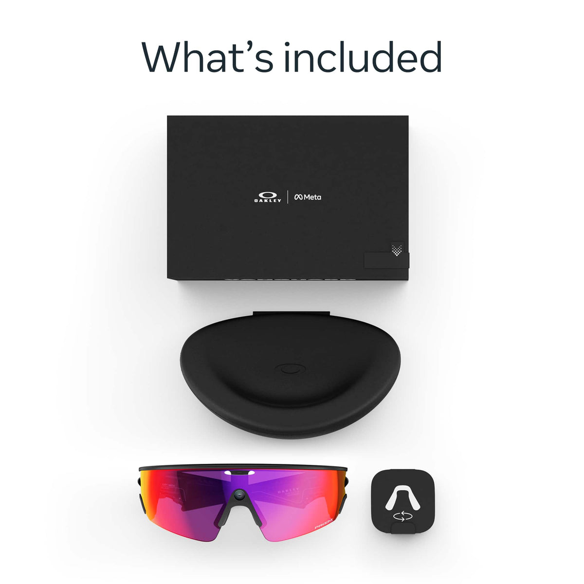 Oakley Meta - Vanguard with Meta AI, Audio, Photo, Video Compatibility - Prizm Road lenses - Black