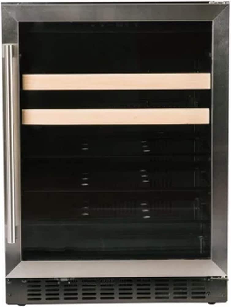 Azure - 24" Beverage Center w/ Glass Door & Stainless - Stainless Steel