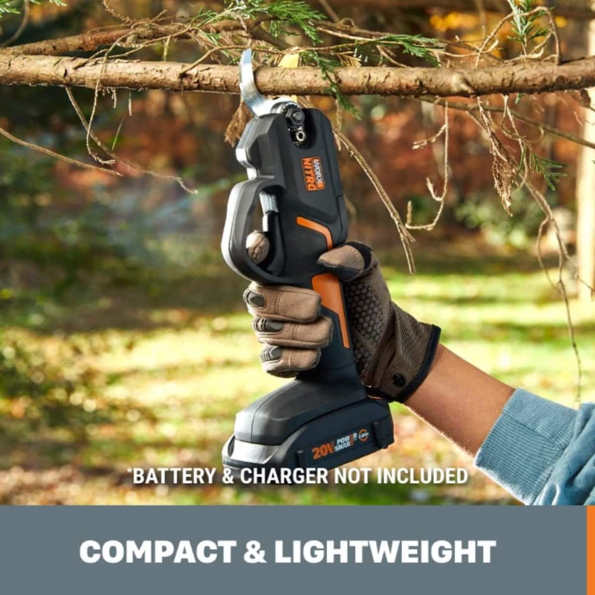 WORX - Nitro WG330.9 20V Pruning Shear/Lopper - Tool Only - Black