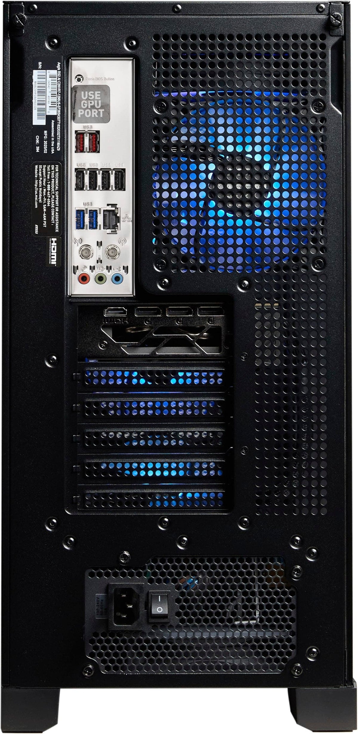 MSI - Aegis Z2 Gaming Desktop - AMD Ryzen R7-8700F 2024 - 16GB Memory - NVIDIA GeForce RTX 5060 - 2TB Storage - Black