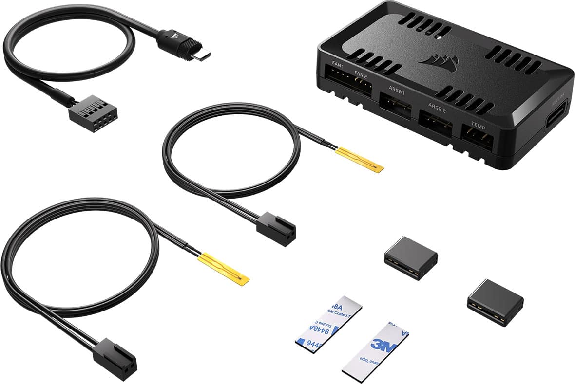 CORSAIR - Commander Duo Lighting and Fan Controller – ARGB and iCUE LINK Hybrid - Black