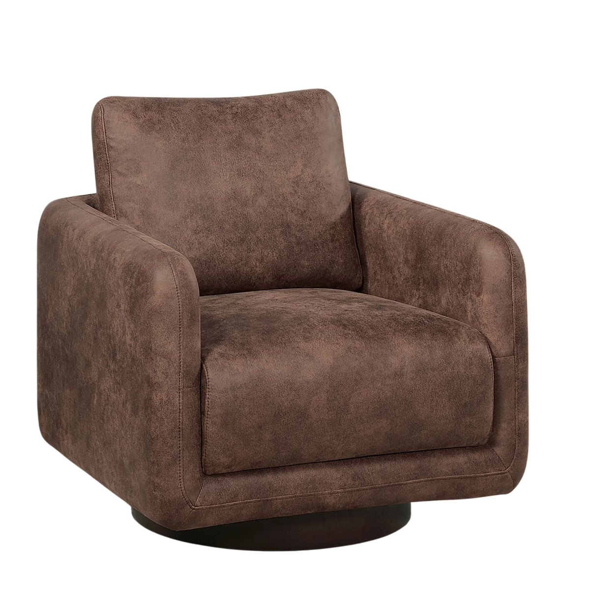 Sillón decorativo giratorio tapizado