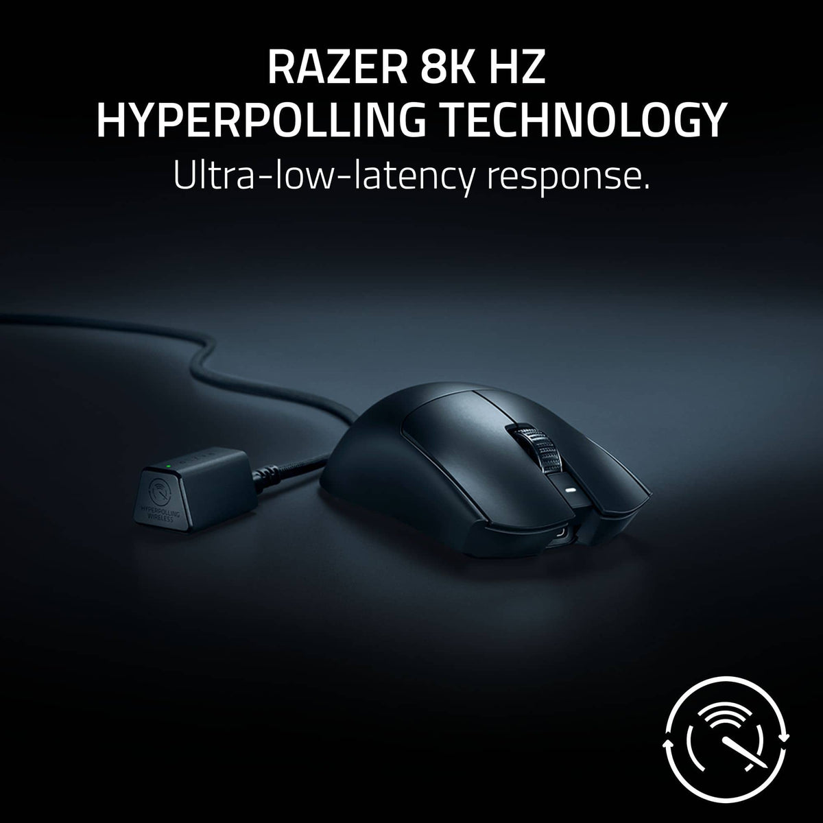 Razer - Viper V3 Pro Lightweight Optical Gaming Mouse with 95 Hour Battery Life - 8k Polling Rate - Wireless - Black