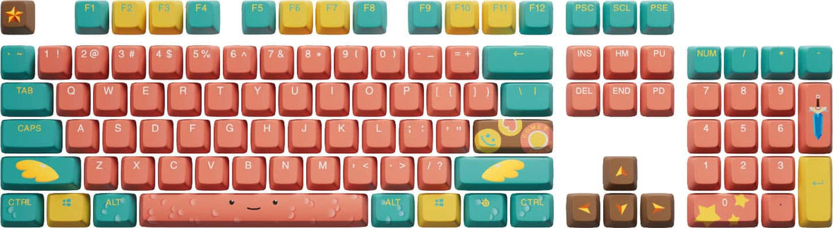 SteelSeries - PBT Accessory Keycaps - Fortnite Guff Edition - Multi