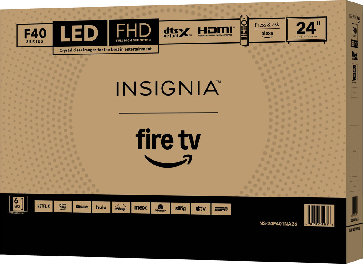 Insignia™ - 24" Class F40 Series LED Full HD (1080p) Smart Fire TV