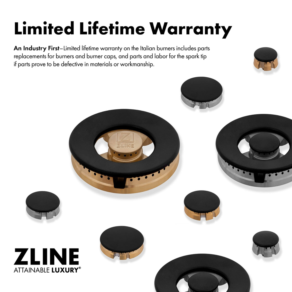 48 in. Wide 8 Burner ZLINE Autograph Legacy Dual Fuel Range in Satin Steel & Gold Accents (RASZ-SN-48-G) - Stainless Steel