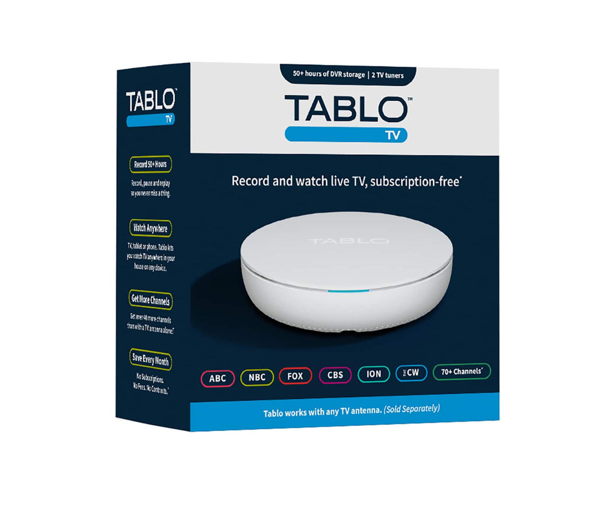 Tablo - 4th Gen, 2-Tuner, 128GB Over-The-Air DVR & Streaming Player - White