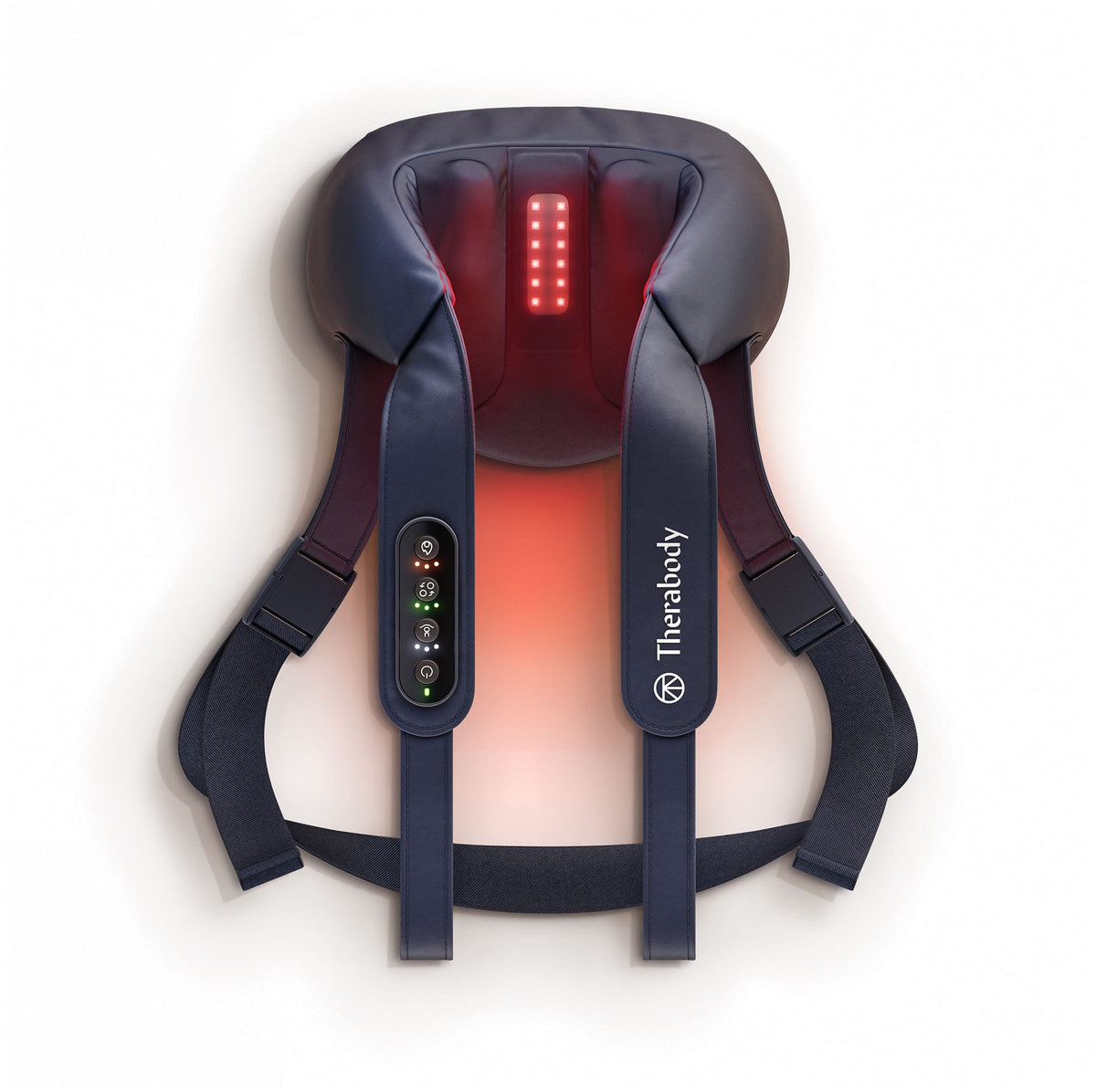 Therabody - ThermNeck & Upper Back - Wearable Neck Massager for Pain, Stiffness & Tension Relief - Navy