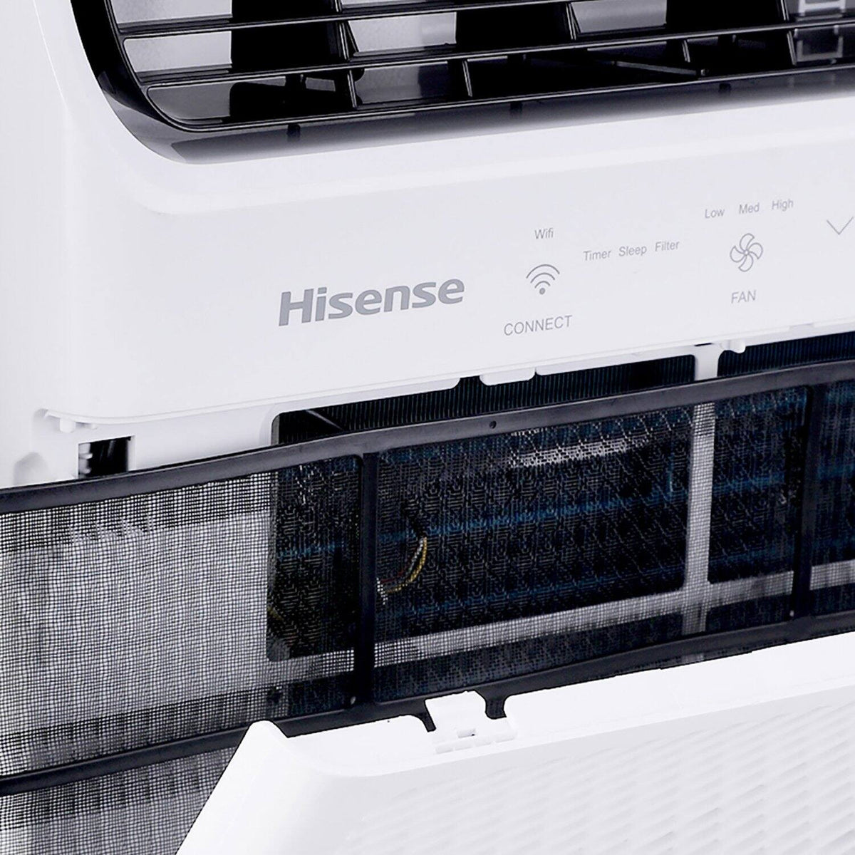 Hisense - 10,000 BTU Window Air Conditioner with Inverter Technology & ConnectLife App 450 Sq. Ft. with Remote - White